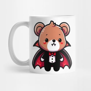 Cute Bear Vampire Halloween Kawaii Mug